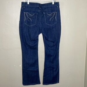 LEE Jeans Slender Secret Bootcut “Lower on the Waist” Embellished Pockets 16 S